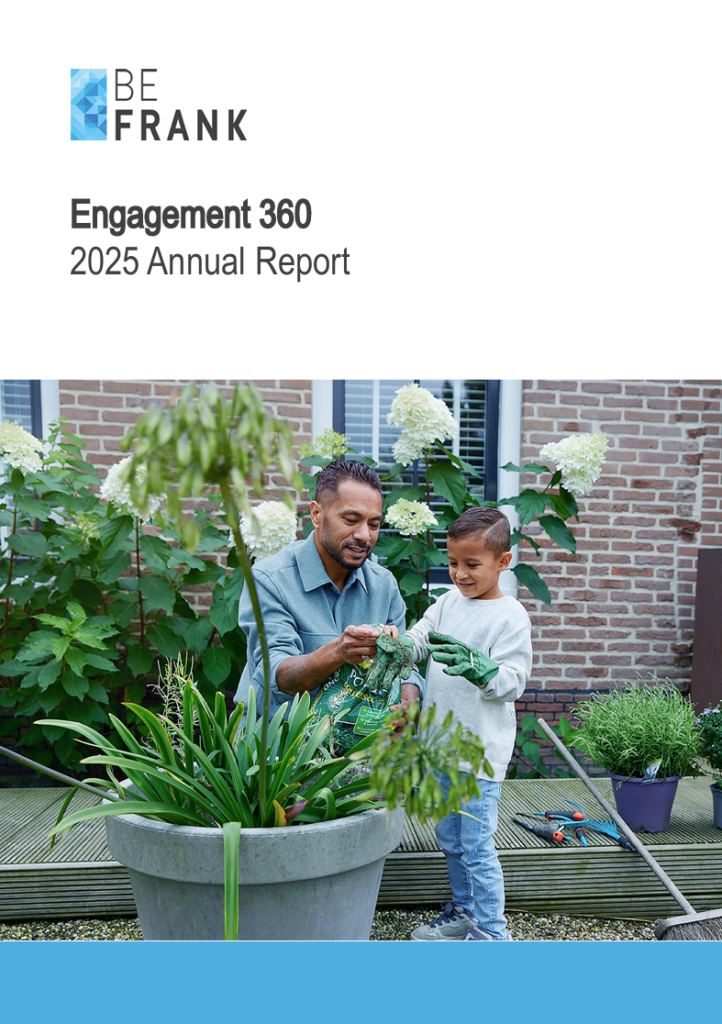 Afbeelding met link naar de Engagement Rapportage Sustainalytics jaarverslag 2025